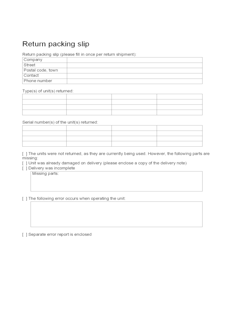 Free Packing Slip Template. Excel Sales Invoice Template 1 0 For Blank Packing List Template