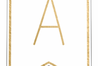 Free Printable Banner Letters Template - Letter Png Gold regarding Printable Letter Templates For Banners