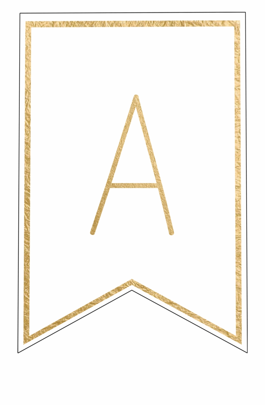 Free Printable Banner Letters Template – Letter Png Gold Regarding Printable Letter Templates For Banners