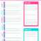 Free Printable Checklist | Room Surf Within Blank Cleaning Schedule Template