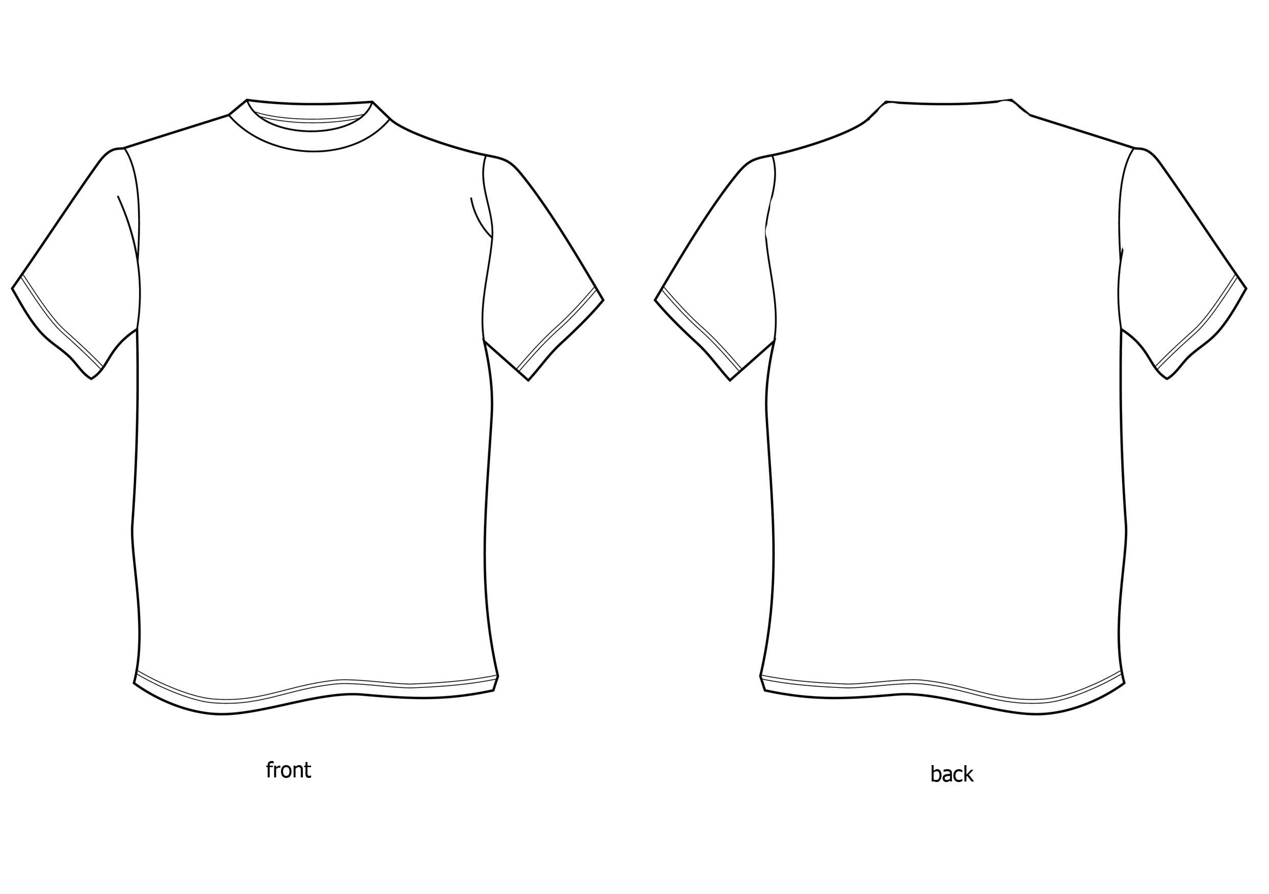 Free Tshirt Template, Download Free Clip Art, Free Clip Art In Blank Tshirt Template Printable