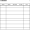 Free Weekly Schedule Templates For Word – 18 Templates Regarding Work Plan Template Word