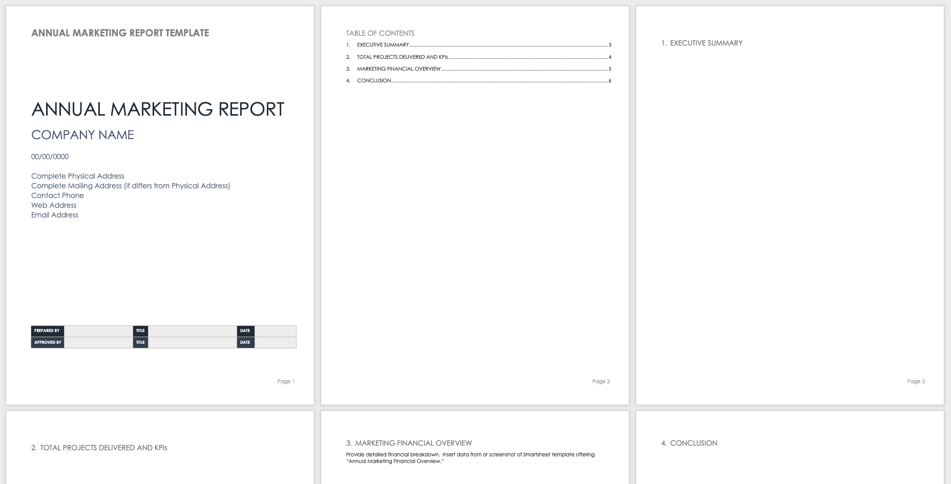Free Year End Report Templates | Smartsheet Inside Annual Financial Report Template Word