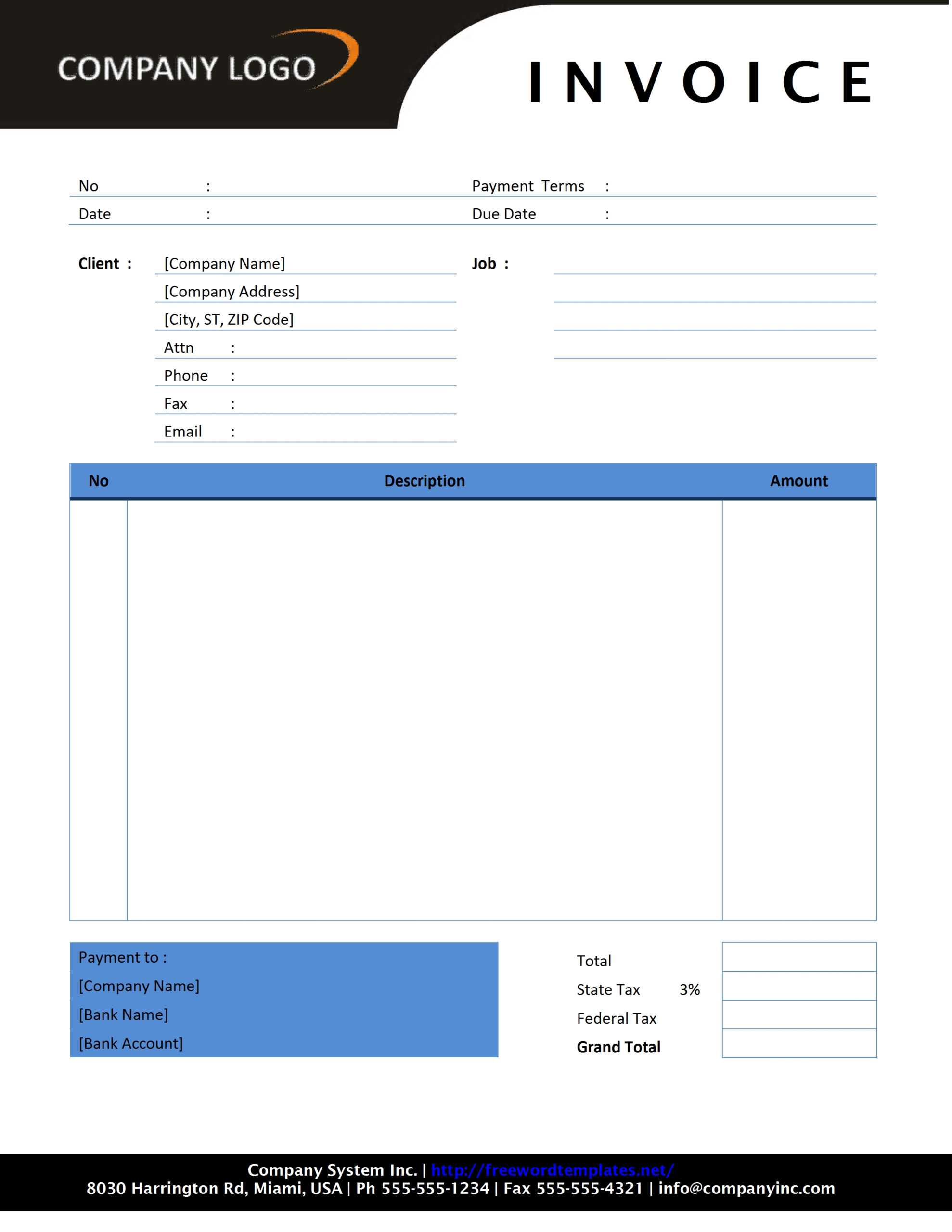 Freelance Invoice Template | Invoice Example Within Web Design Invoice Template Word