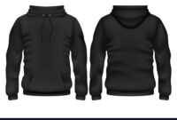 Front And Back Black Hoodie Template pertaining to Blank Black Hoodie Template