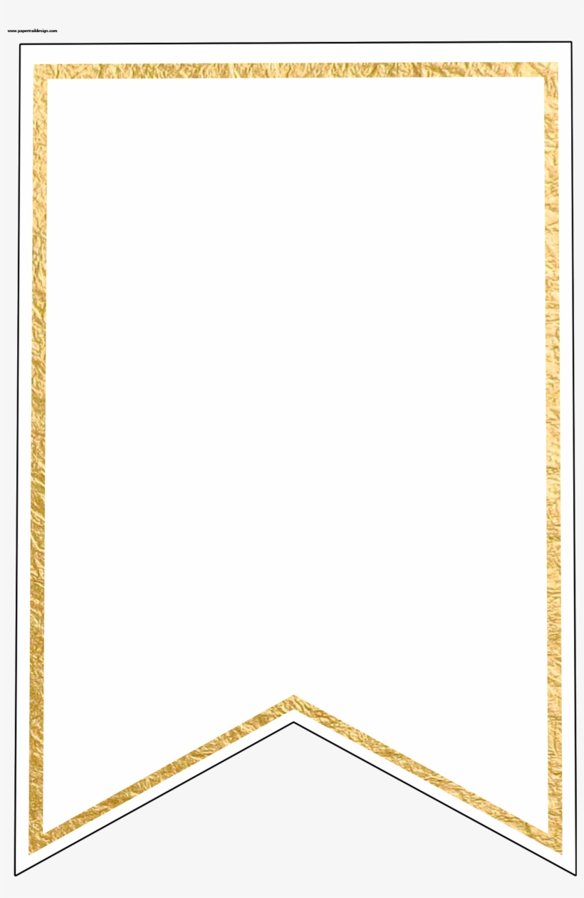 Gold Pennant Banner Blank Template Flag Banner Template Pertaining To Printable Letter Templates For Banners