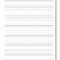 Handwriting Paper In Blank Four Square Writing Template