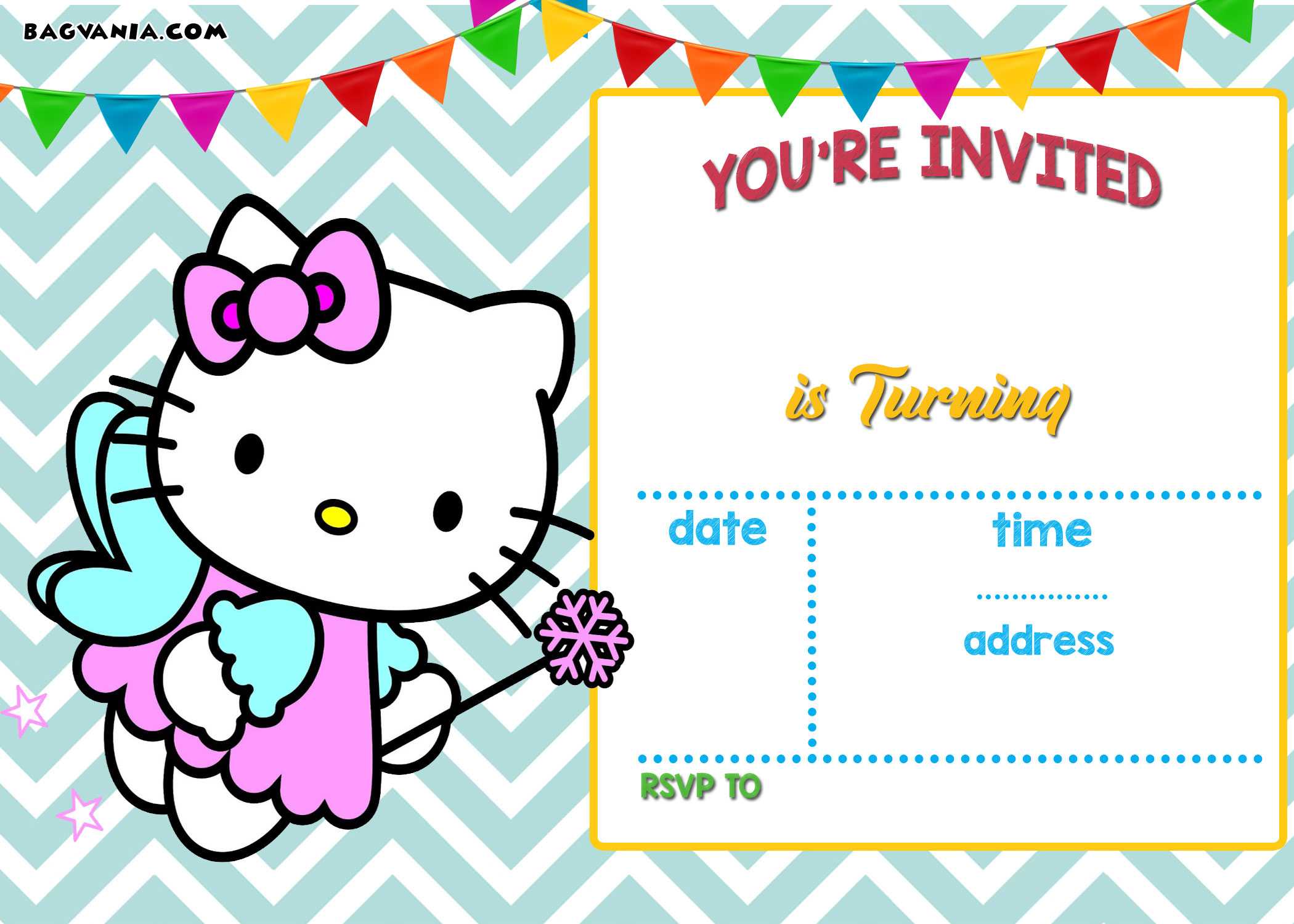 Hello Kitty Birthday Party Ideas – Invitations, Dress Inside Hello Kitty Birthday Banner Template Free