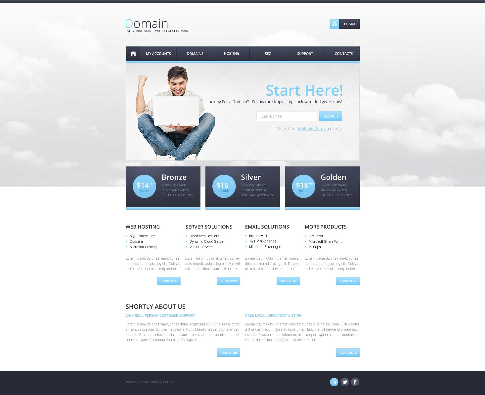 Hosting Responsive Website Template Within Reporting Website Templates