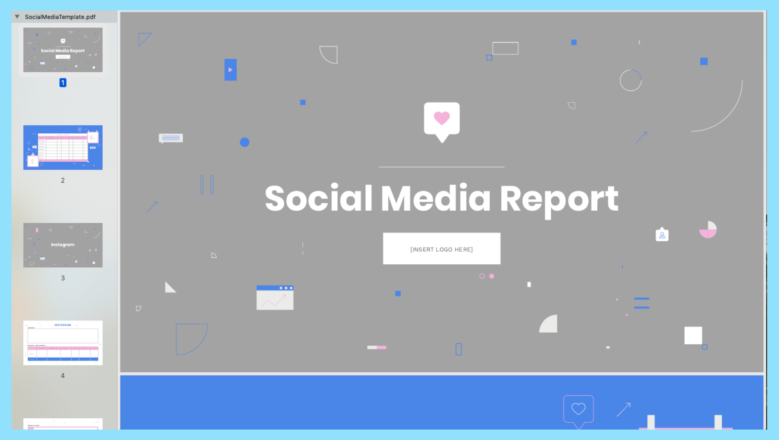 How To Build A Monthly Social Media Report Regarding Social Media Report Template