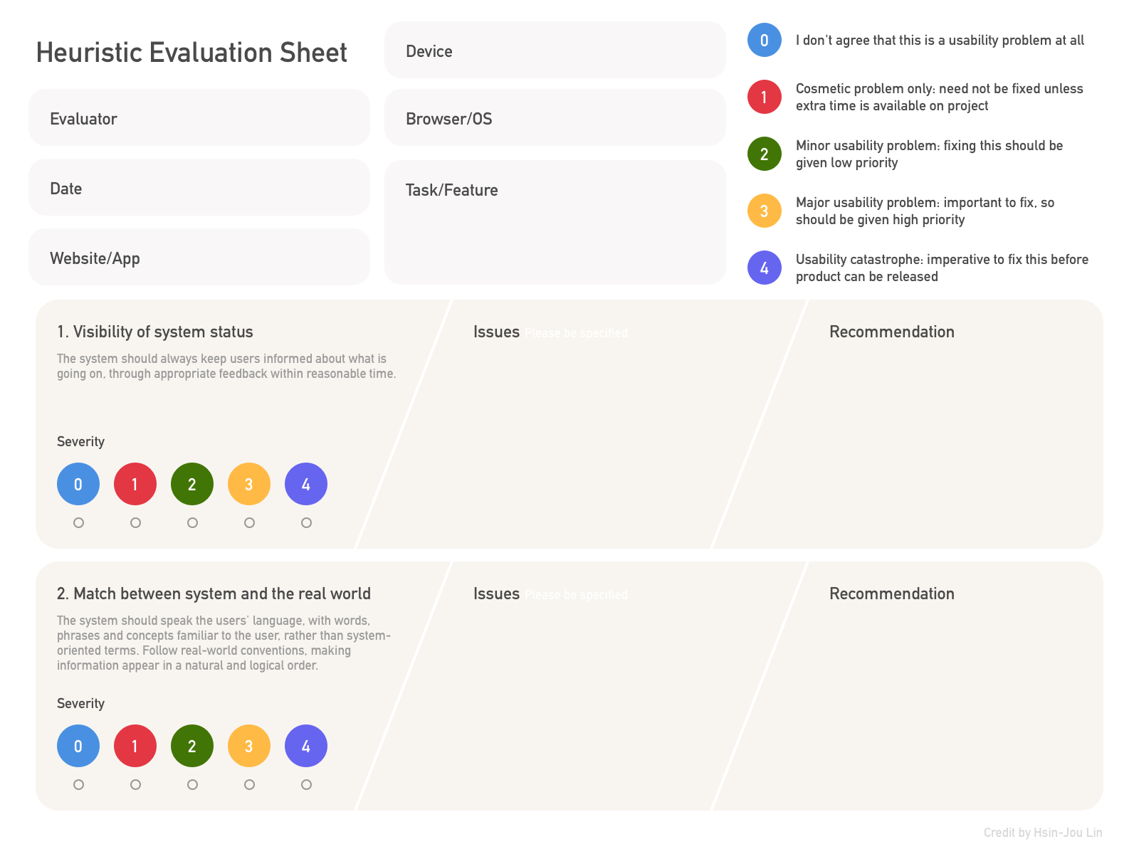 How To Conduct Heuristic Evaluation – Ux Planet Throughout Website Evaluation Report Template