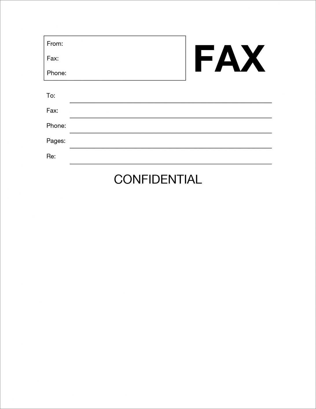 How To Create A Fax Cover Sheet In Microsoft Word 2007 Regarding Fax Template Word 2010