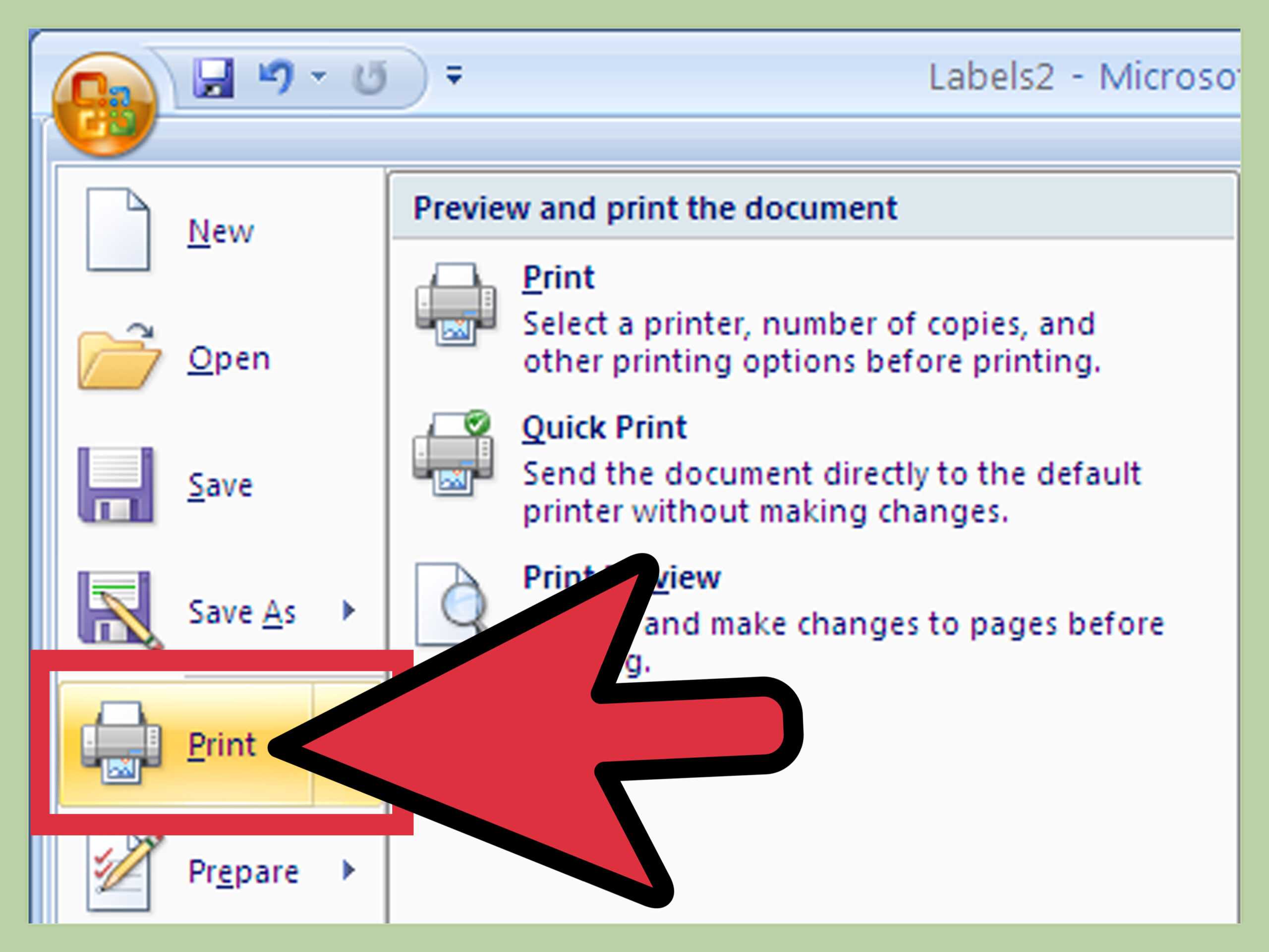 How To Create Labels Using Microsoft Word 2007: 13 Steps With Microsoft Word Sticker Label Template