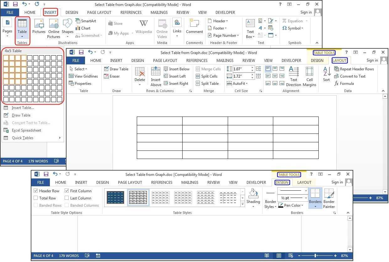 How To Create Tables In Microsoft Word | Pcworld Intended For How To Create A Template In Word 2013