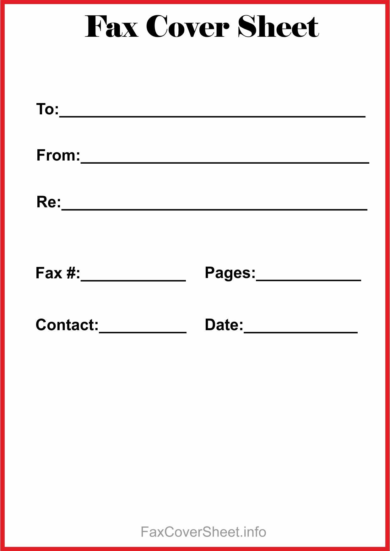 How To Find Blank Fax Cover Sheet Within Microsoft Word Throughout Fax Template Word 2010