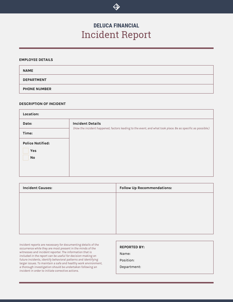 How To Write An Effective Incident Report [Examples + In Office Incident Report Template