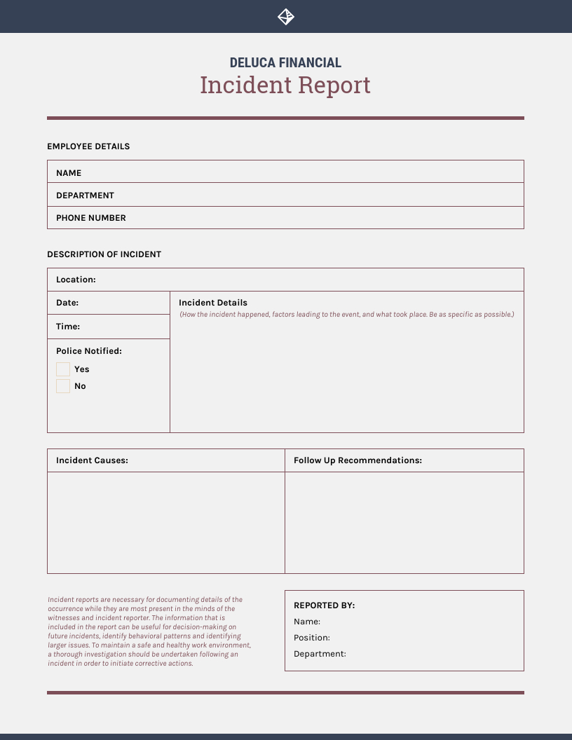 How To Write An Effective Incident Report [Examples + Within Serious Incident Report Template