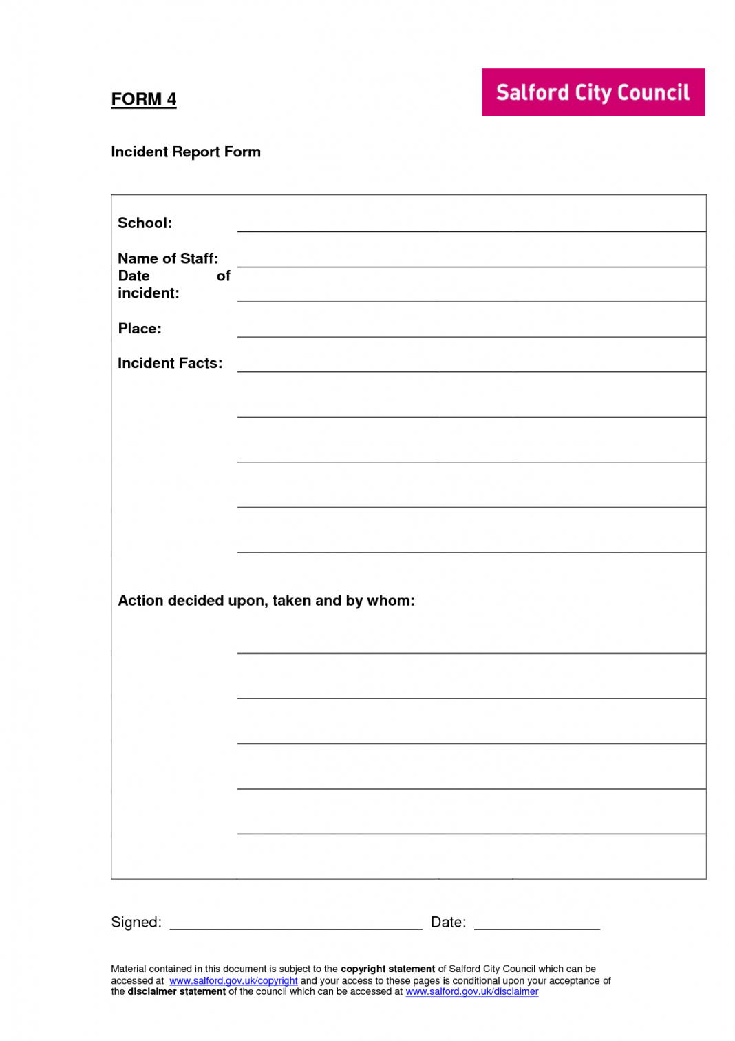 Incident Report Format Template Form Word Uk Document South With Regard To Incident Report Template Uk