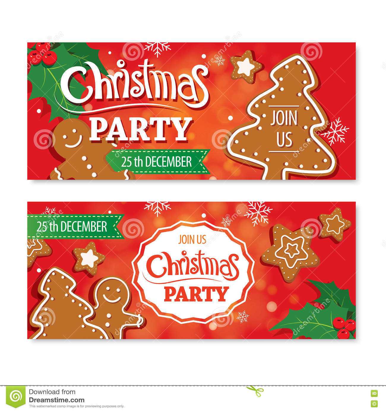 Invitation Merry Christmas Banner And Card Design Template Pertaining To Merry Christmas Banner Template
