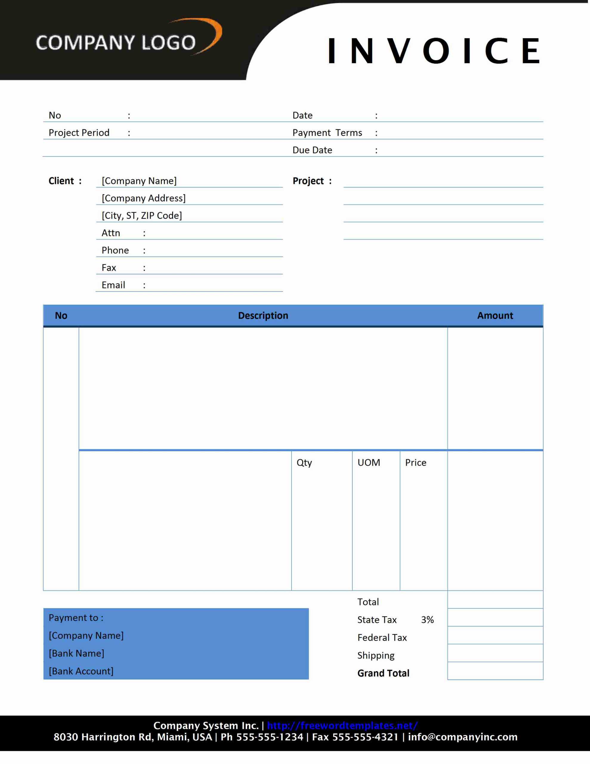 Invoice Template Word Mac | Invoice Example In Free Invoice Template Word Mac