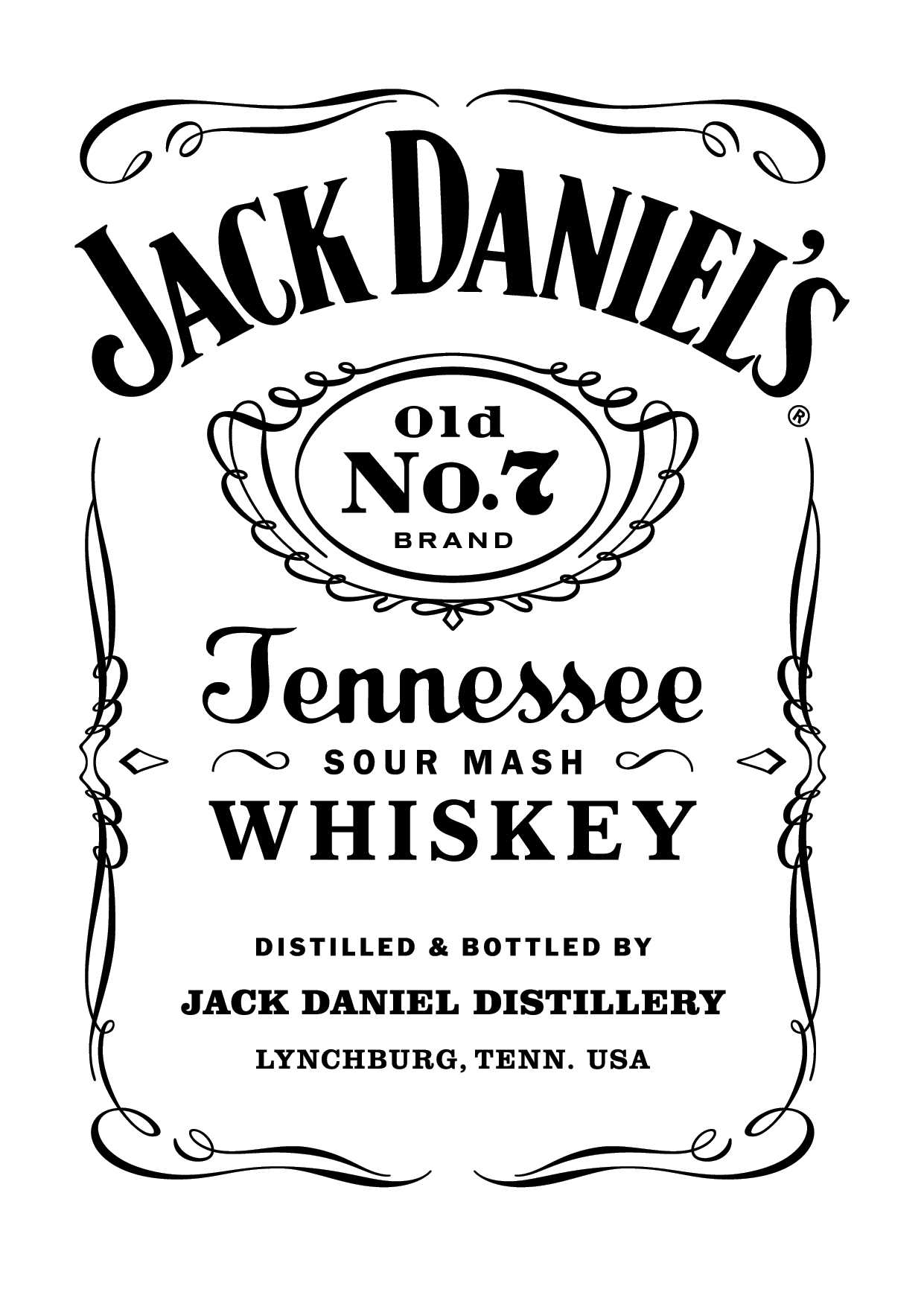 Jack Daniels Logo Png – Free Transparent Png Logos Intended For Blank Jack Daniels Label Template