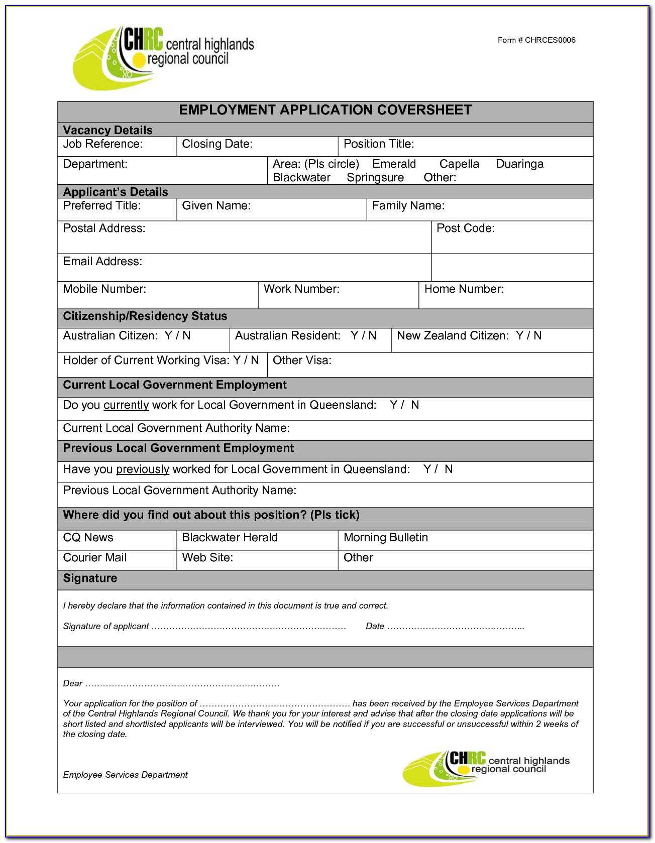 Job Application Form Template Word Malaysia – Form : Resume With Regard To Job Application Template Word