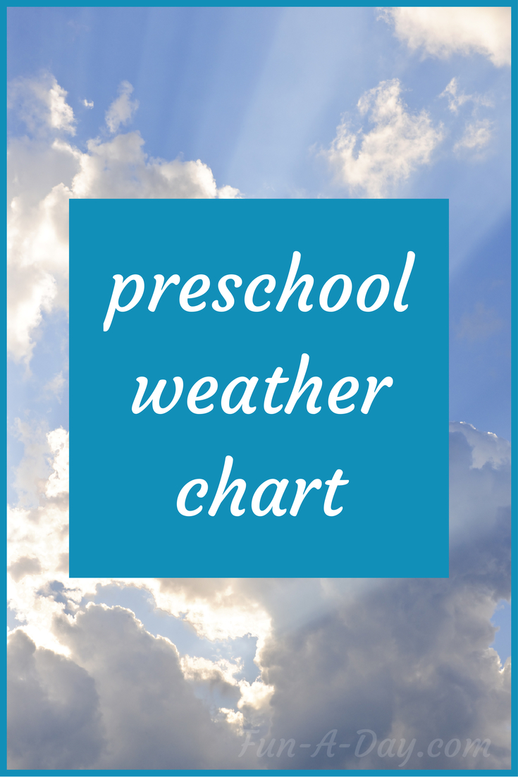 Kindergarten And Preschool Weather Chart With Kids Weather Report Template