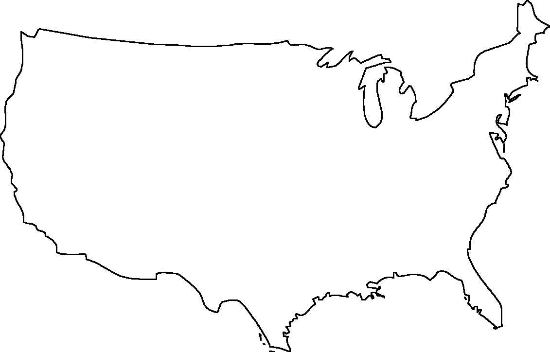 Library Of Jpg Library Library Of United States Map Outline Throughout United States Map Template Blank