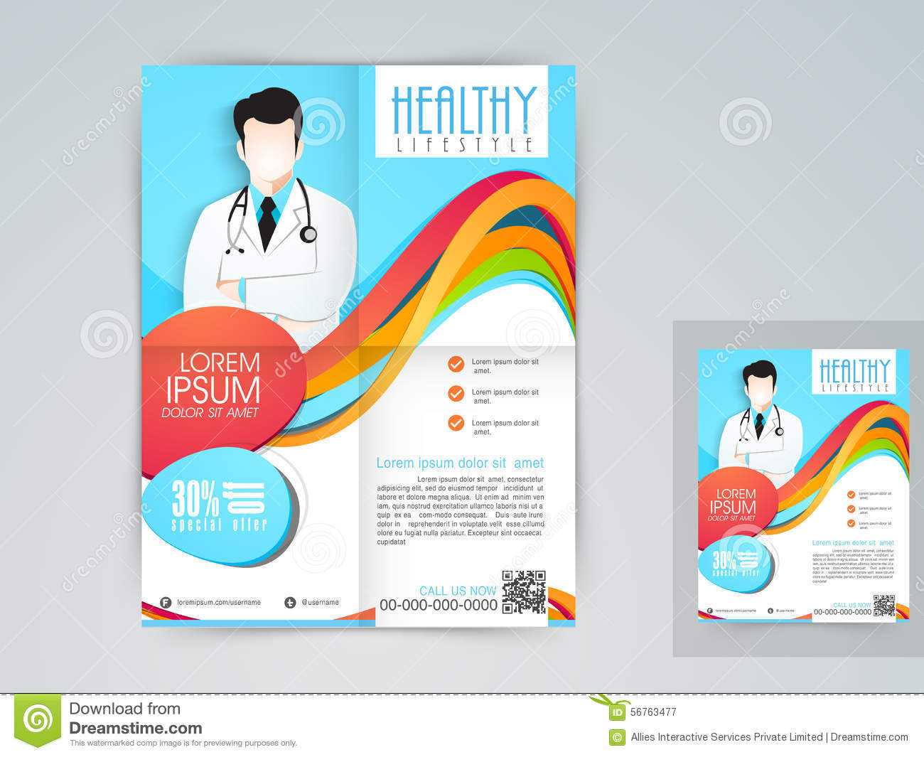 Medical Flyer, Banner Or Brochure. Stock Illustration Regarding Medical Banner Template