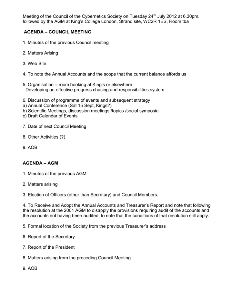 Treasurer's Report Agm Template