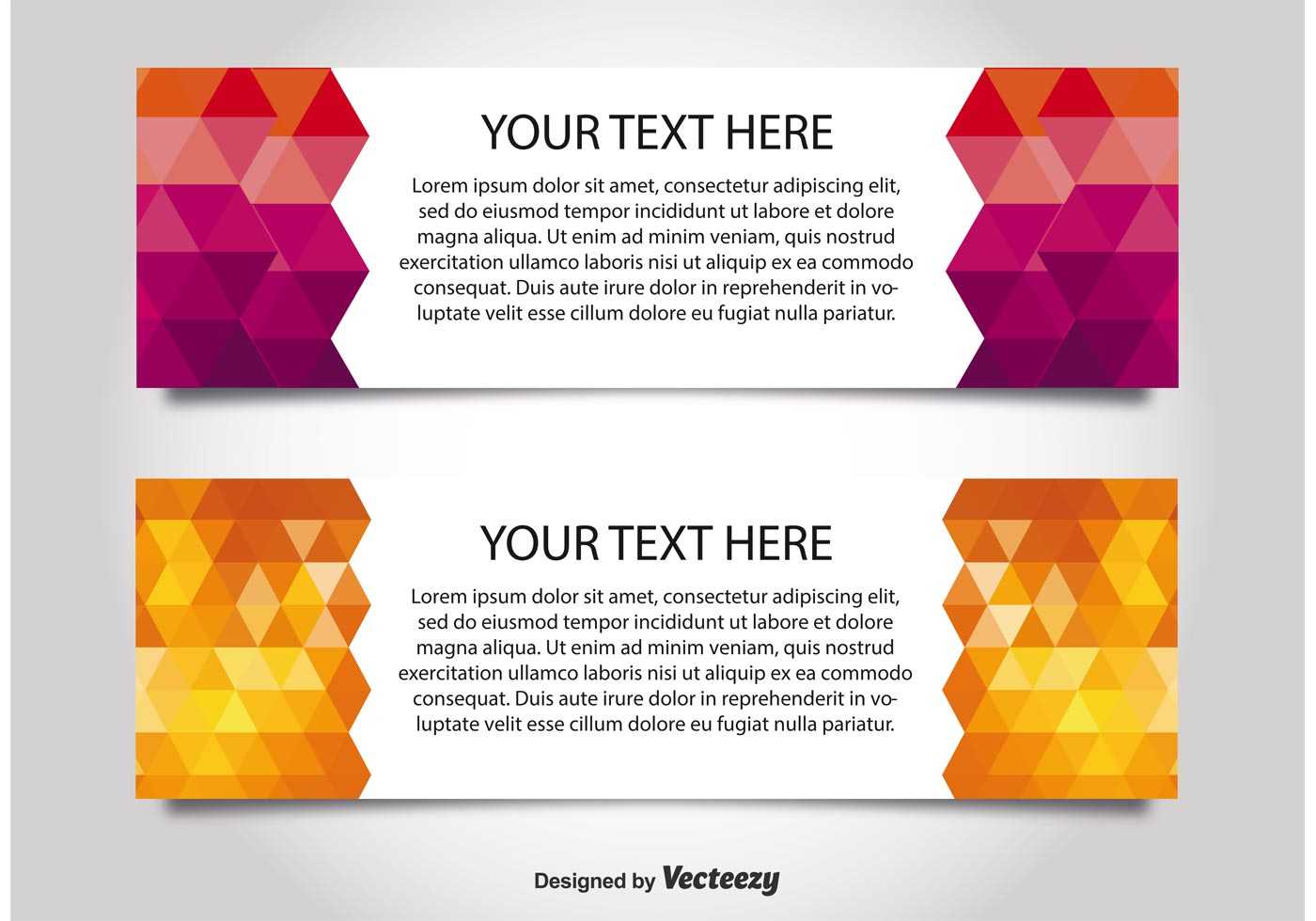 Modern Style Web Banner Templates - Download Free Vectors With Free Website Banner Templates Download