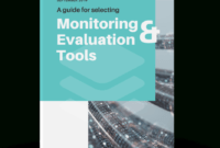 Monitoring And Evaluation Tools with Monitoring And Evaluation Report Writing Template