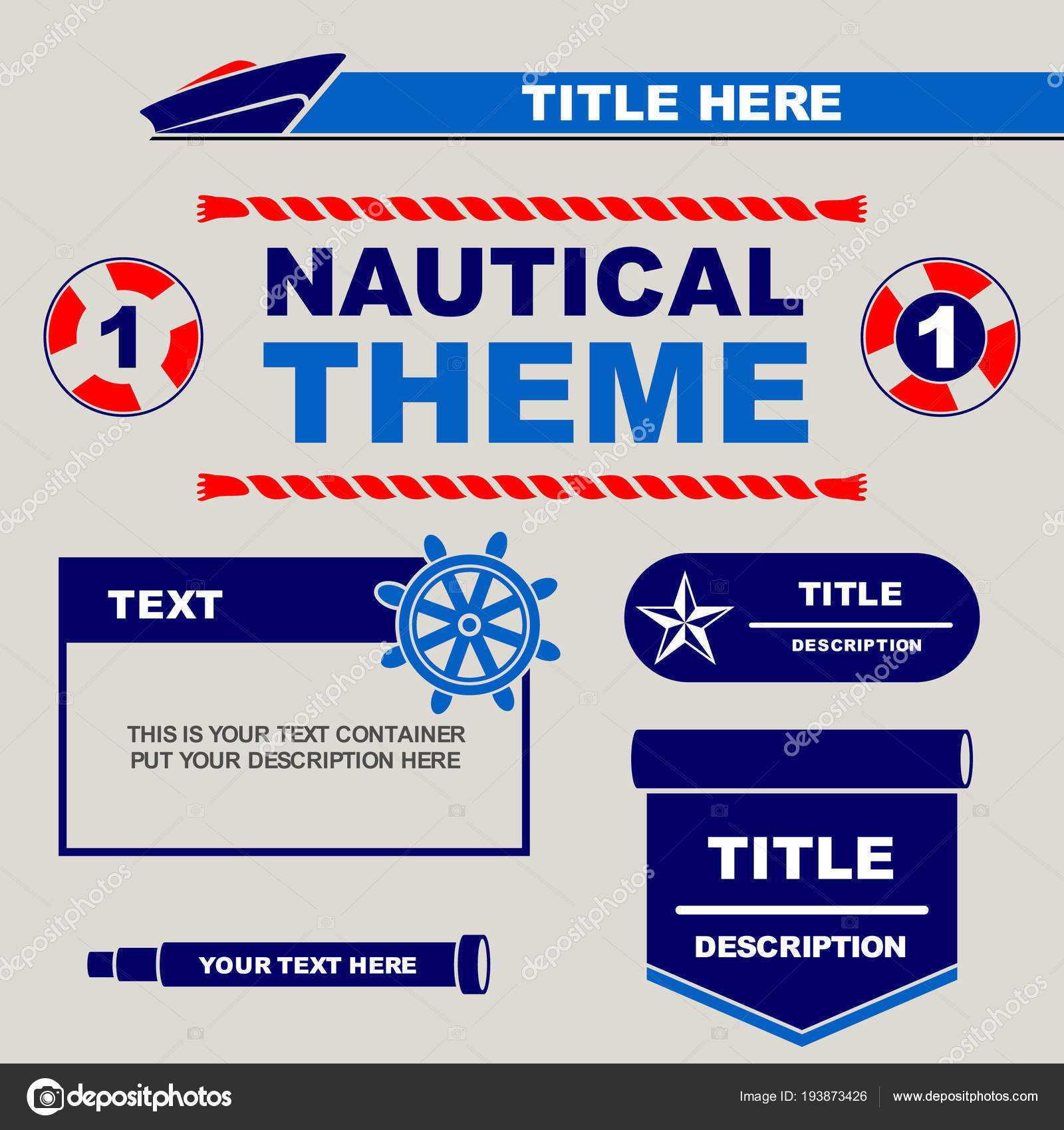 Nautical Theme Design Template You Can Use Flyers Banner Pertaining To Nautical Banner Template