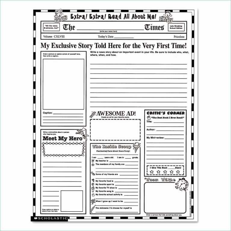 google doc newspaper template one page free