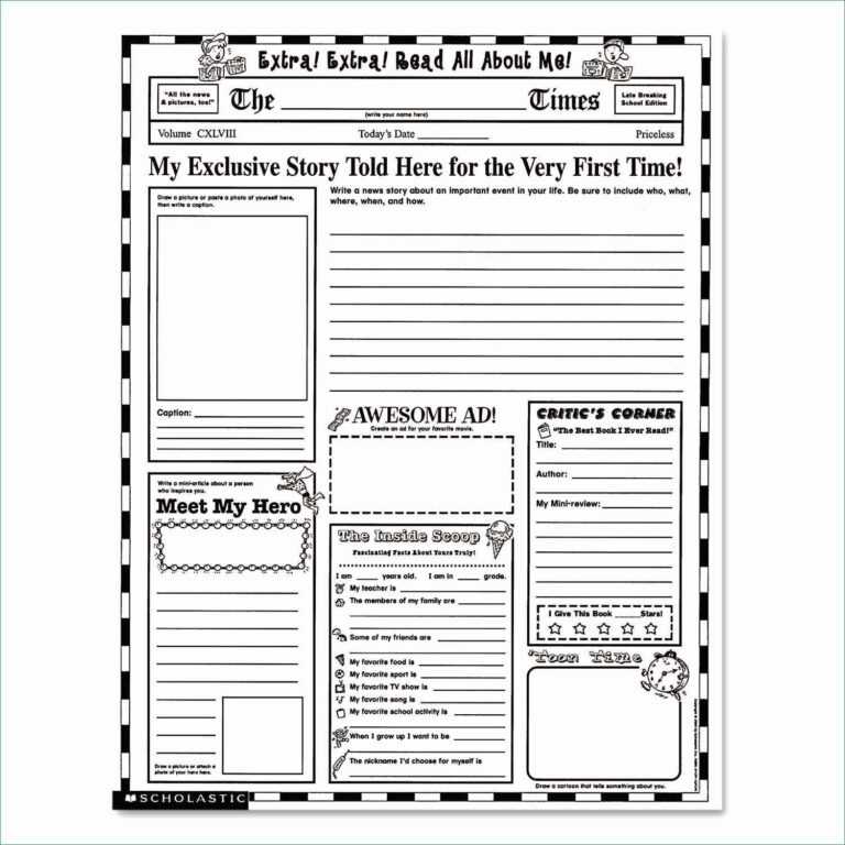 Google Presentation Newspaper Template