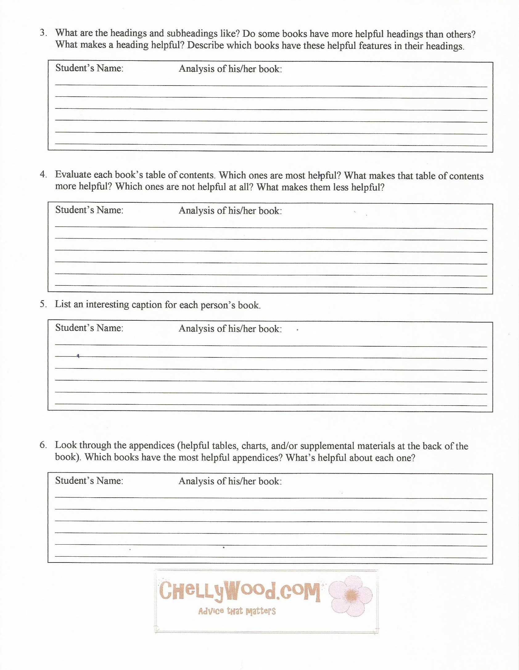 Nonfiction Diy Project Book Report Form Pg 2 | The English In Nonfiction Book Report Template