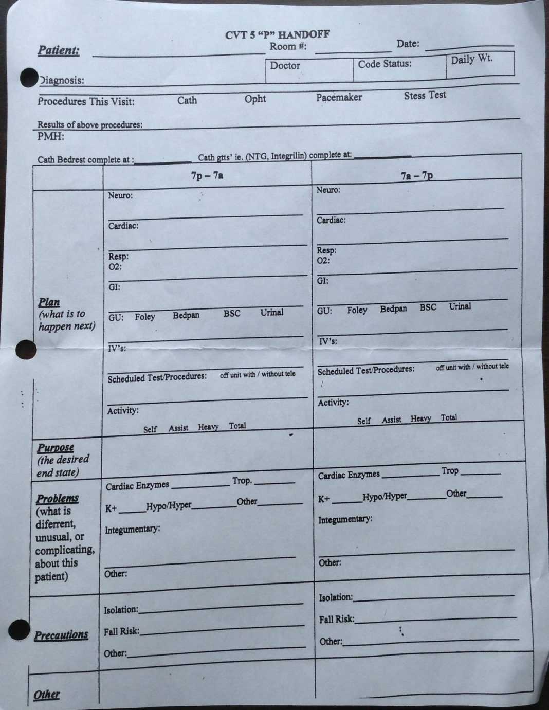 Nursing Ff Report Template Sample Nurse Example Sheet With Regard To Nursing Handoff Report Template