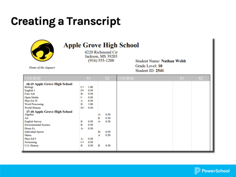 Powerschool Reports Templates Sample Professional Template