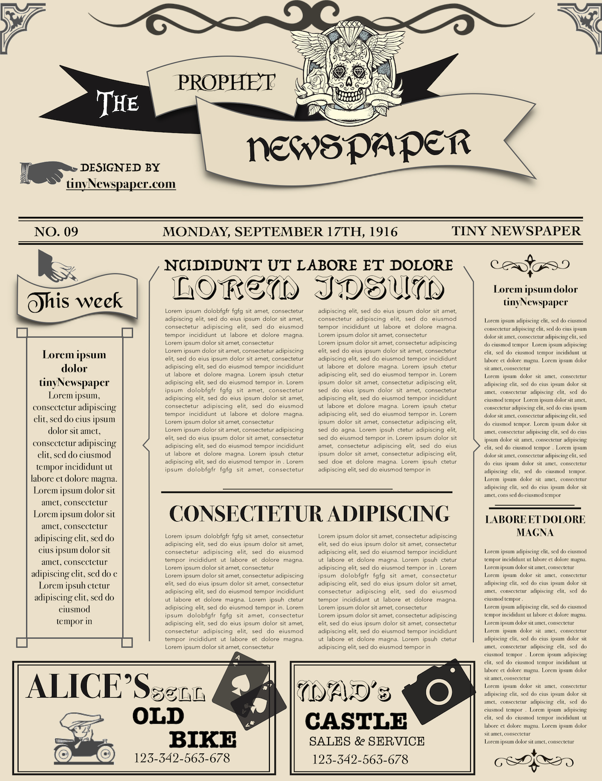 Old Time Newspaper Template Google Docs Word Article With Regard To Old Newspaper Template Word Free