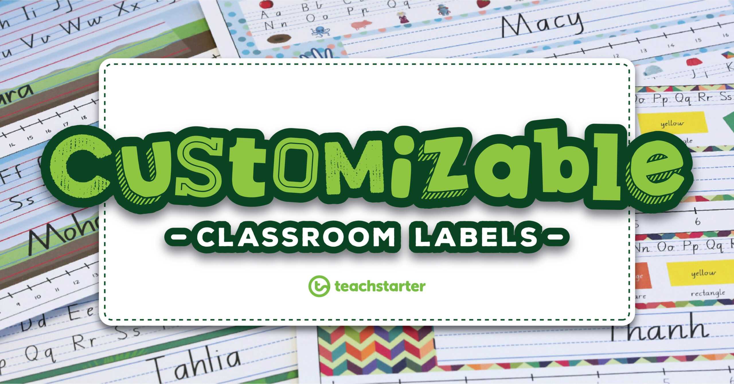 Our Most Popular Customisable Classroom Labels, Signs & Displays For Classroom Banner Template