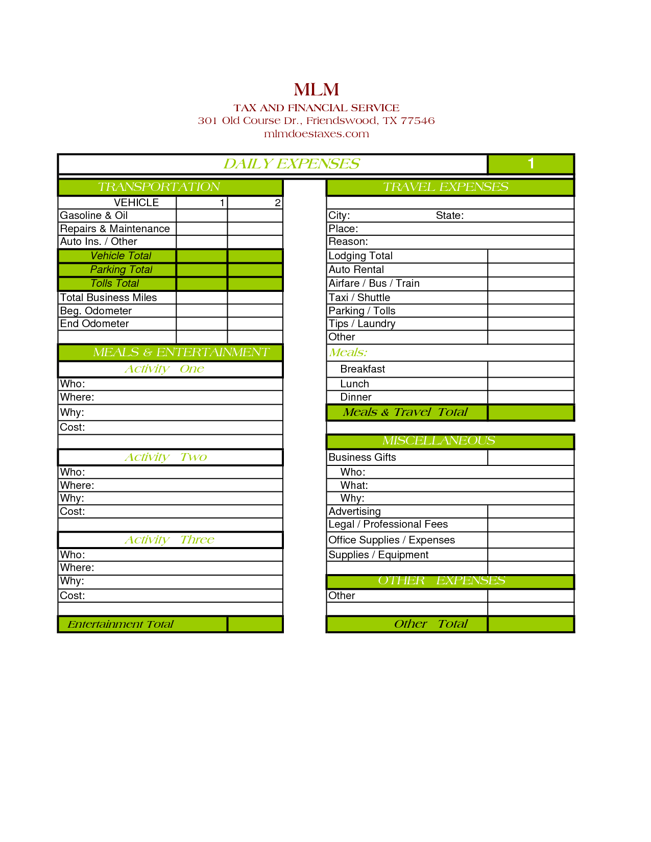 Outstanding Sample Daily Expense Sheet For Personal Use For Daily Expense Report Template
