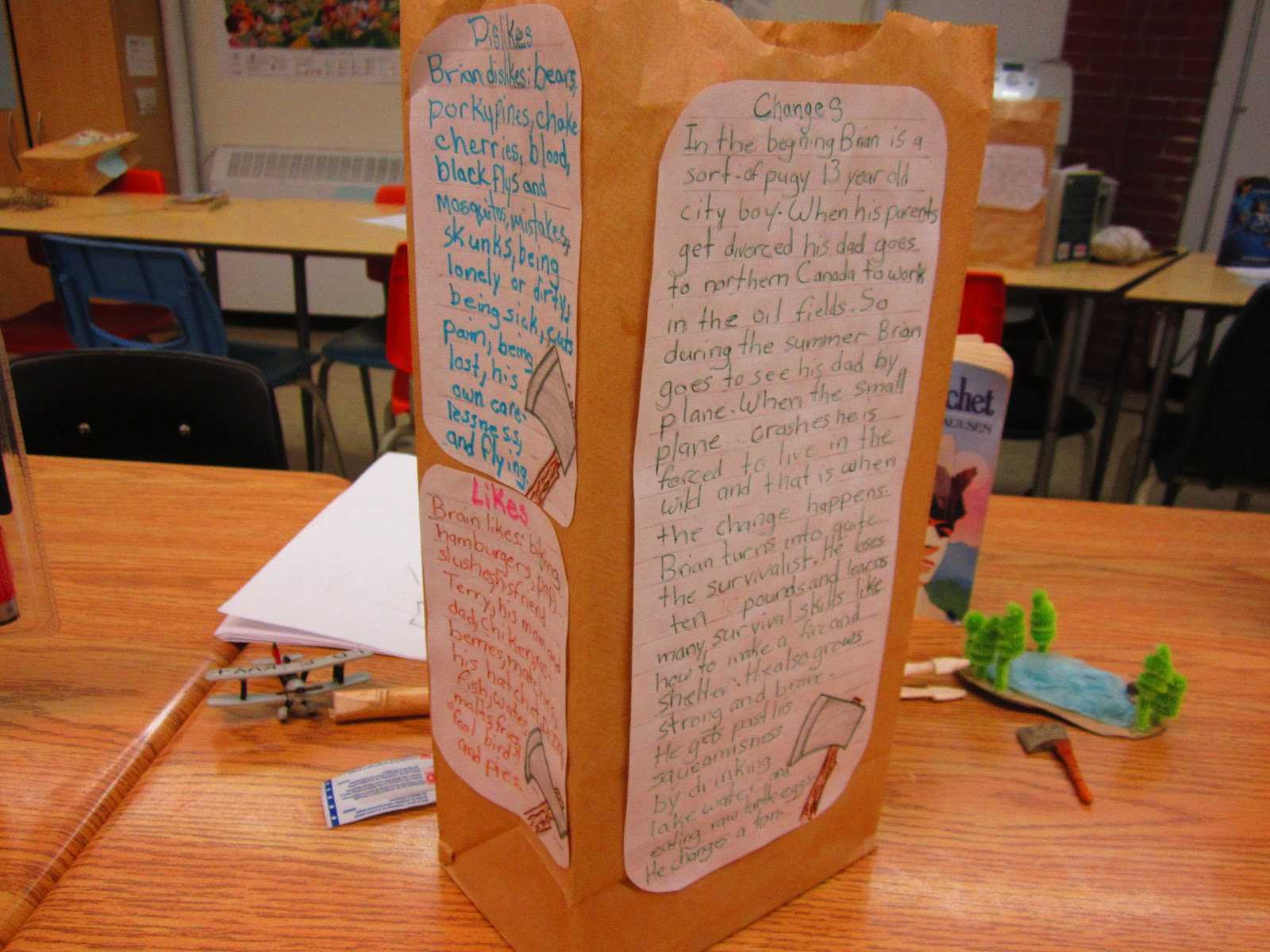 Paper Bag Characterization | Runde's Room Pertaining To Paper Bag Book Report Template