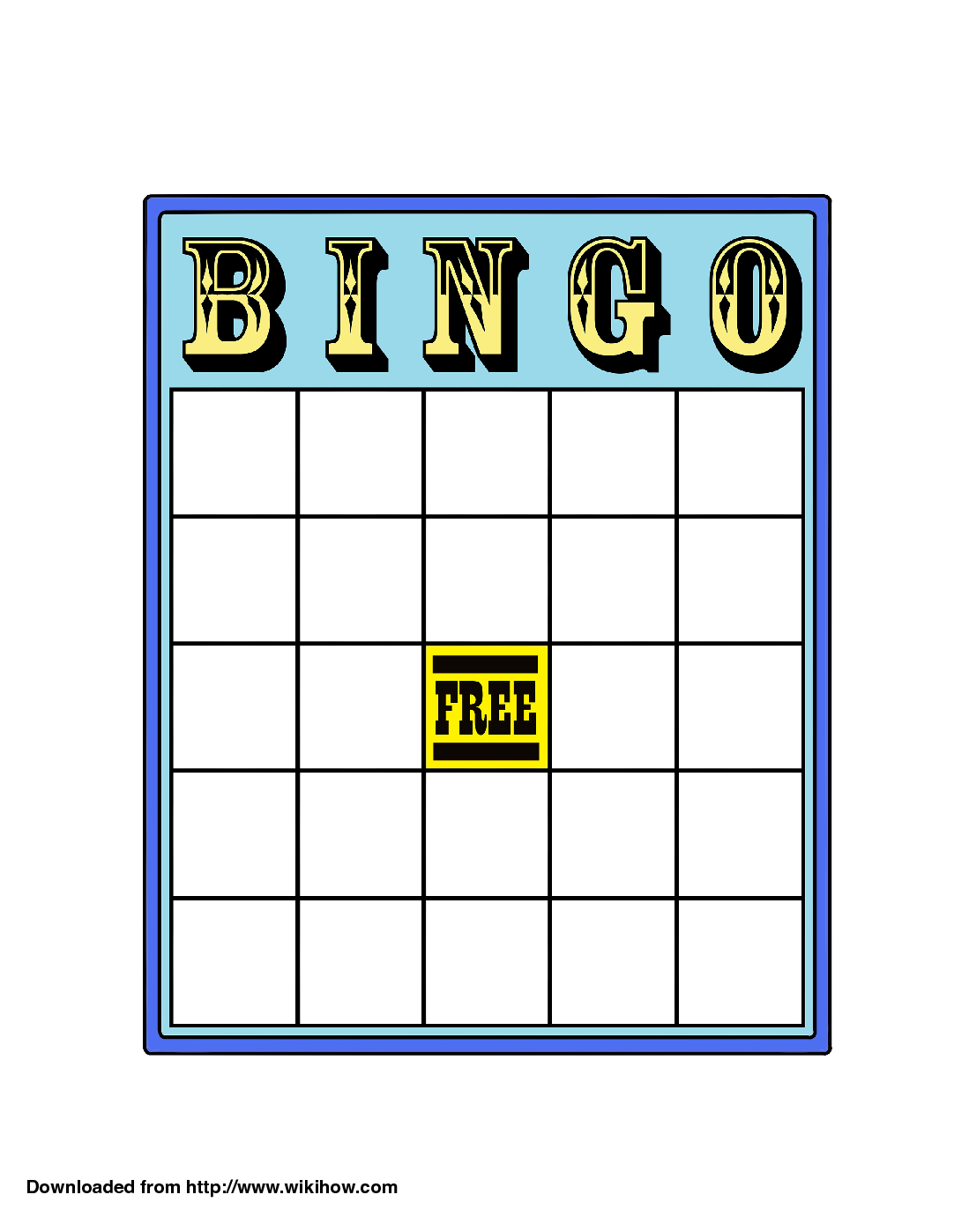 Plain Bingo Card – Horizonconsulting.co Throughout Blank Bingo Card Template Microsoft Word