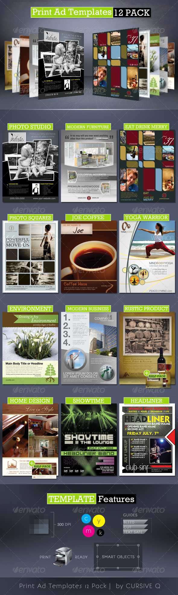 Print Ad Template Graphics, Designs & Templates Pertaining To Magazine Ad Template Word