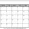 Printable Blank Calendar 2020 | Dream Calendars For Full Page Blank Calendar Template