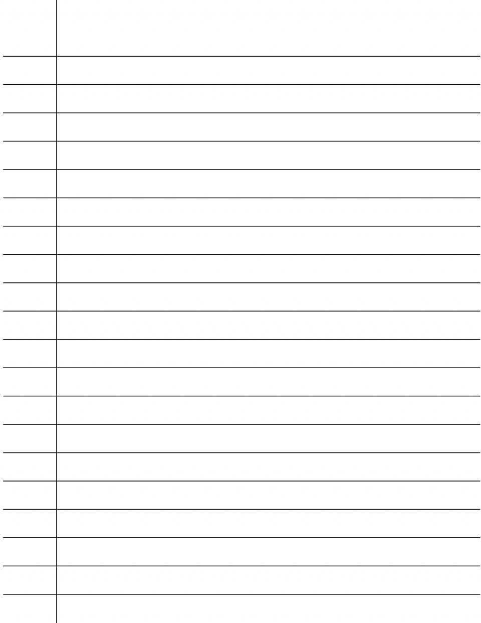 Printable Blank Lined Paper – Raptor.redmini.co In Ruled Paper Word Template