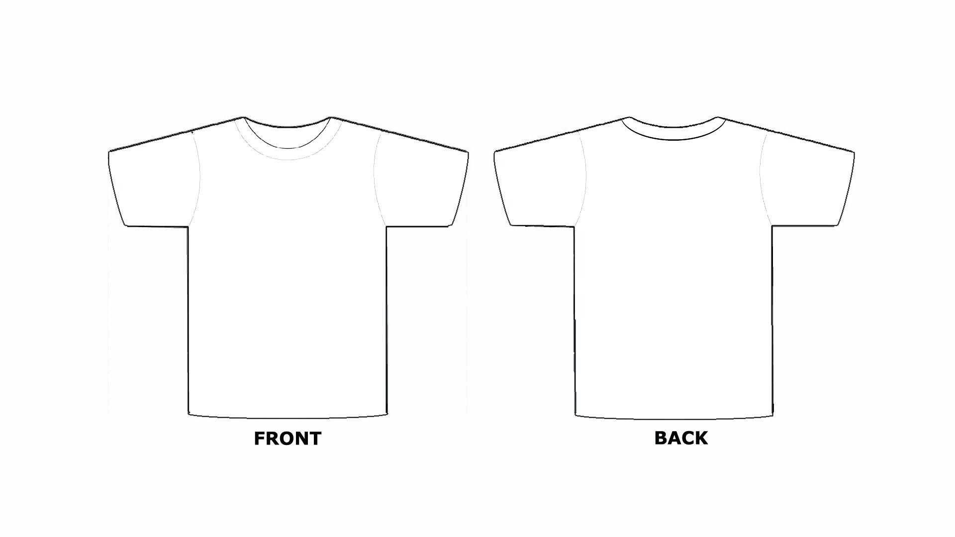 Printable Blank Tshirt Template – C Punkt With Blank Tshirt Template Pdf