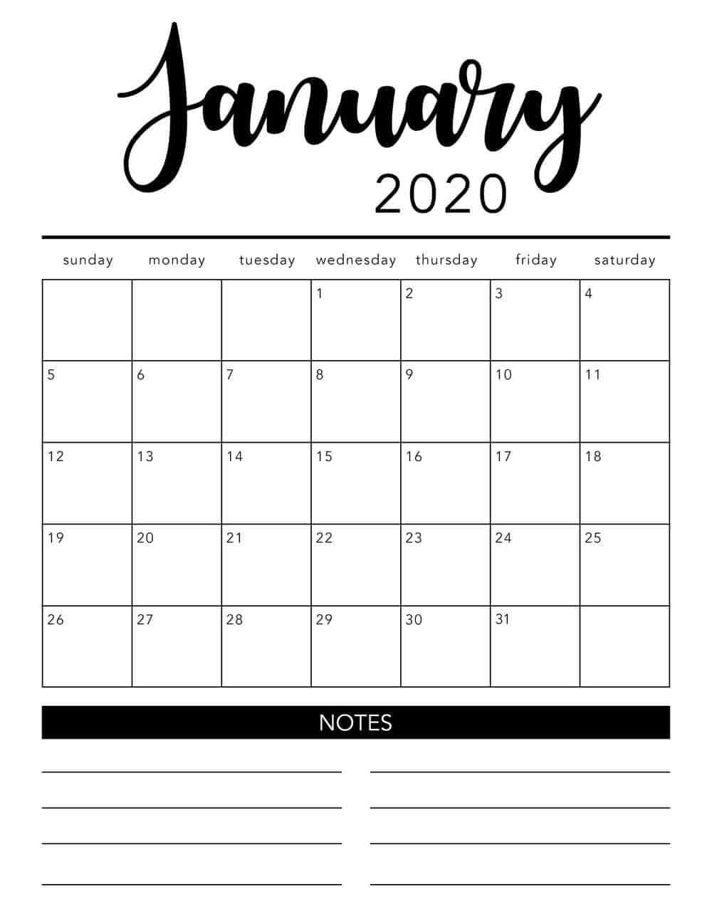 Printable Calendar 2020Month – Raptor.redmini.co Regarding Full Page Blank Calendar Template
