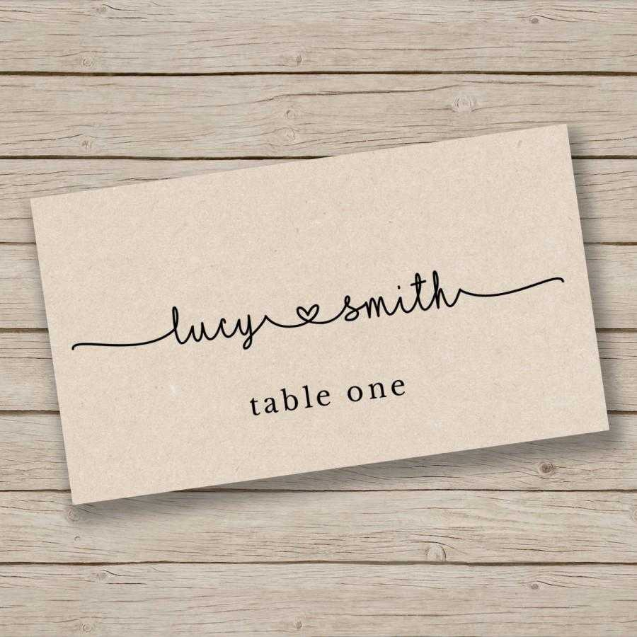 Printable Escort Card Template – Place Card Template – Tent Intended For Tent Card Template Word