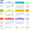Printable Year At A Glance Calendar 2019 Throughout Month At A Glance Blank Calendar Template